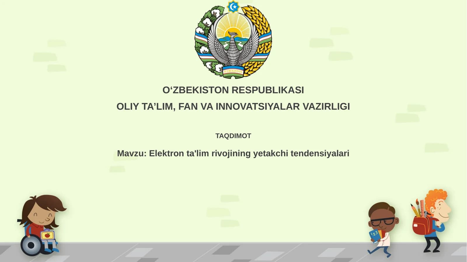 Elektronta'limrivojiningyetakchitendensiyalari