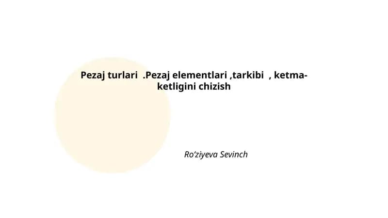 Pezaj turlari