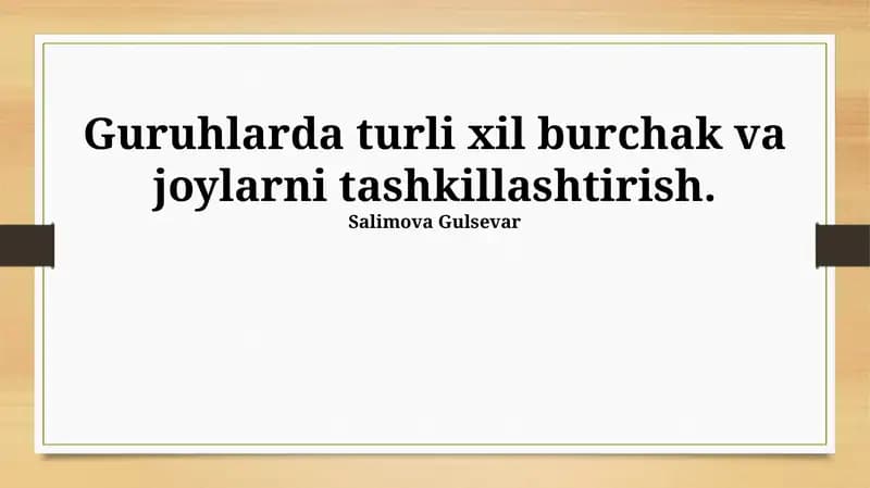 Turli burchaklarni samarali guruhlash usullari