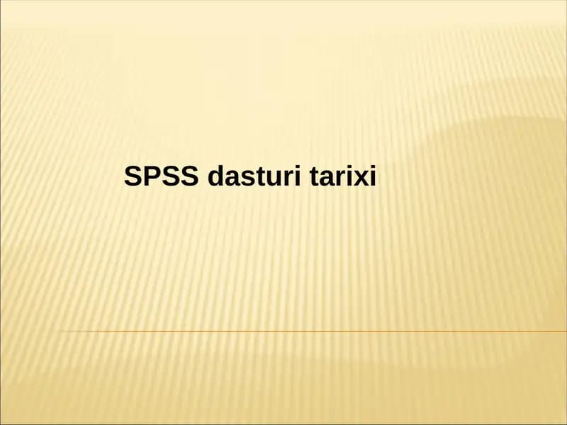 SPSSdasturitarixi