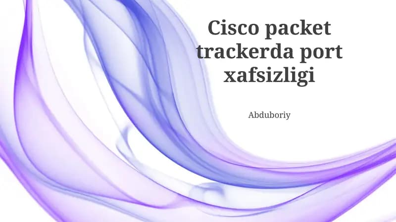 Cisco Packet Tracker