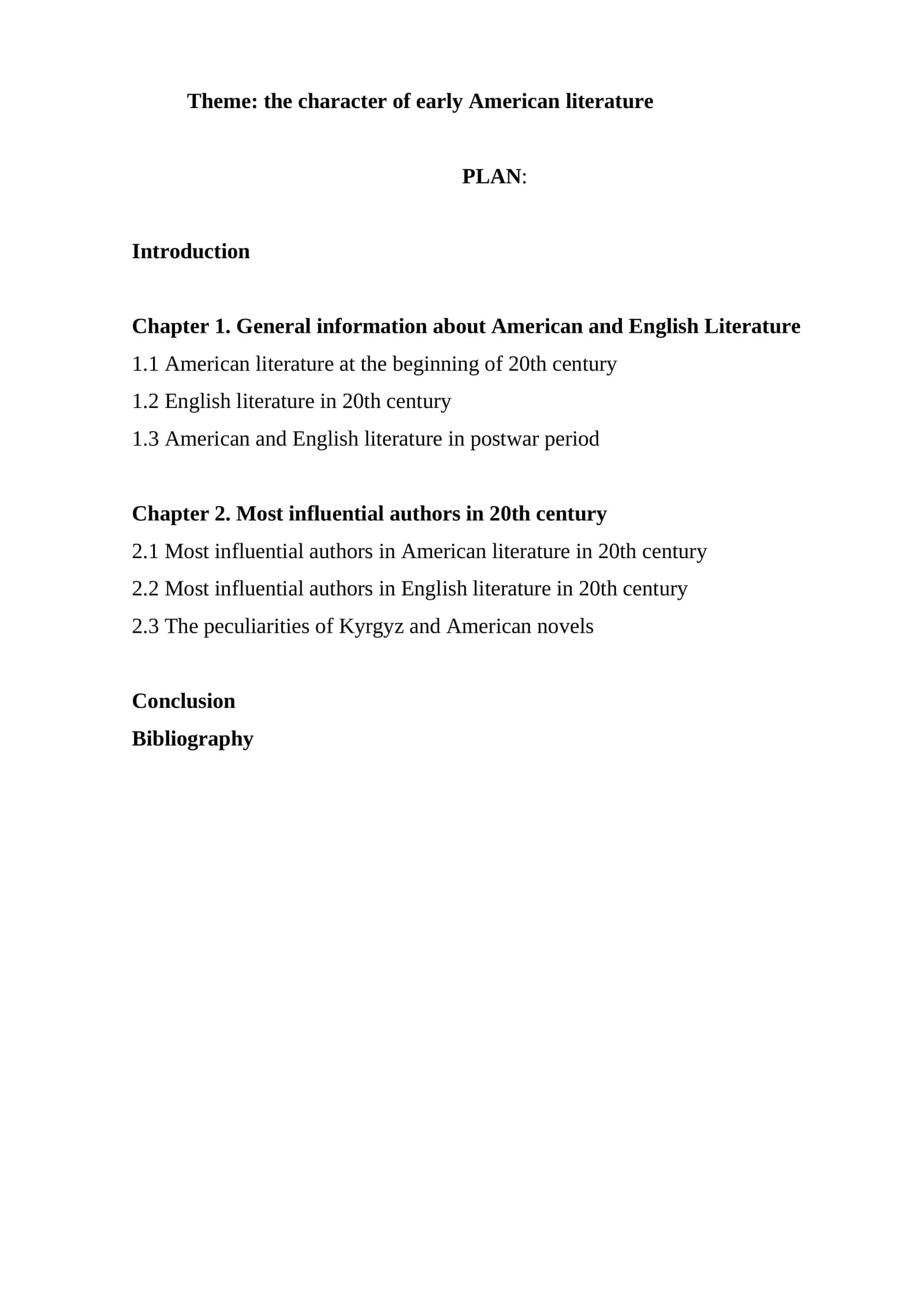 The Character of Early American Literature