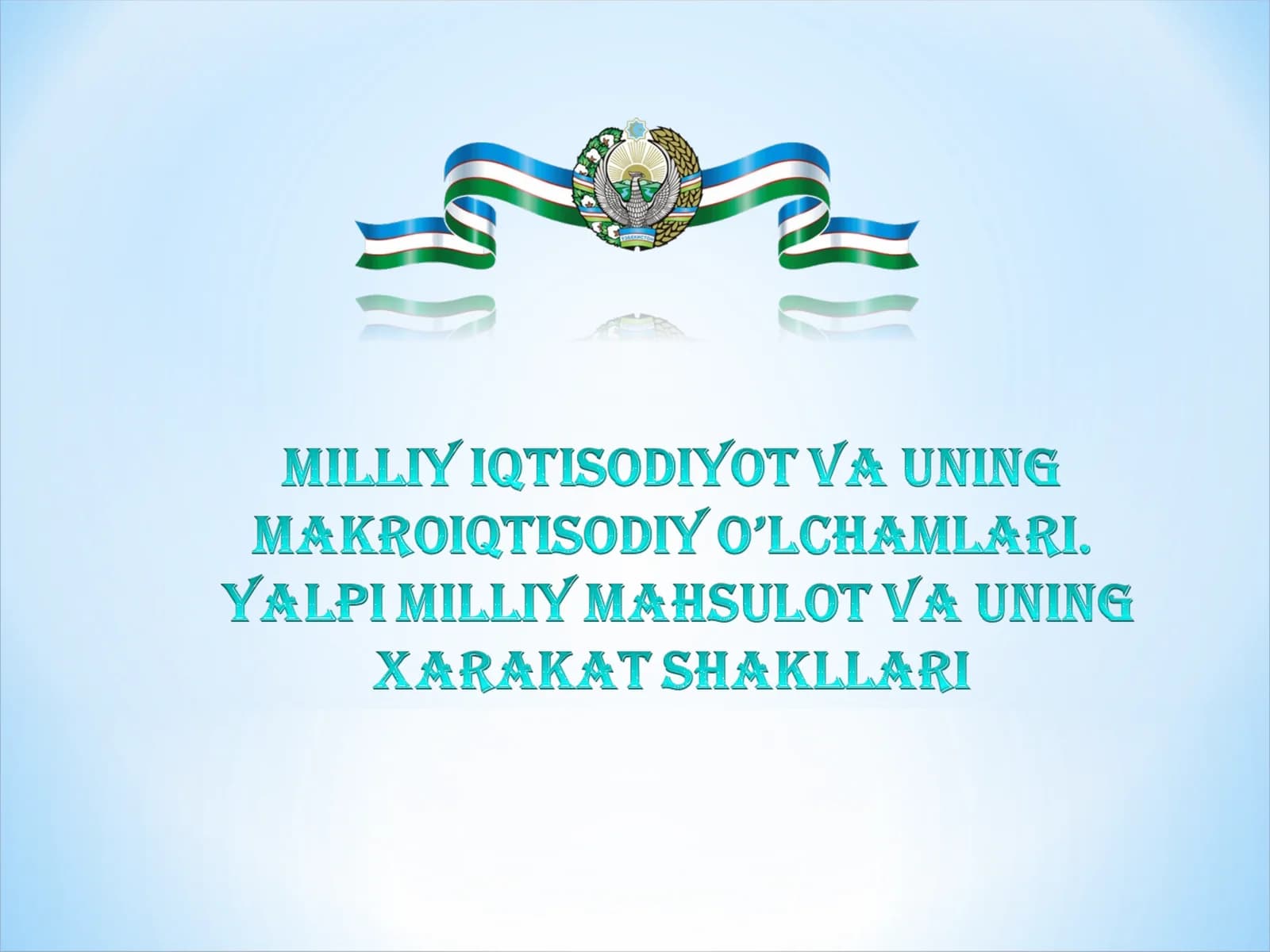 Milliy Iqtisodiyot