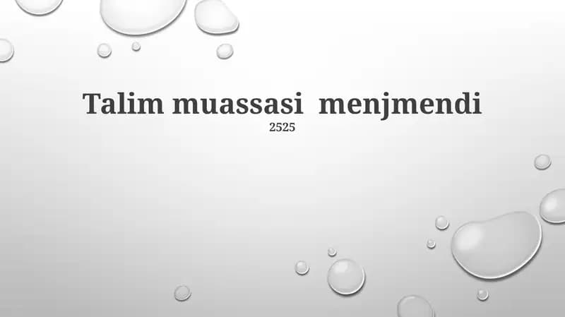 Talim muassasi menjmendi