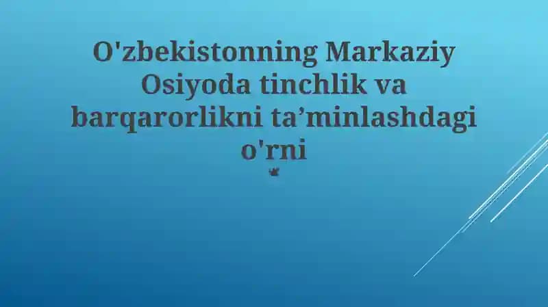 Terrorizm va ekstremizmga qarshi kurash tashabbuslari