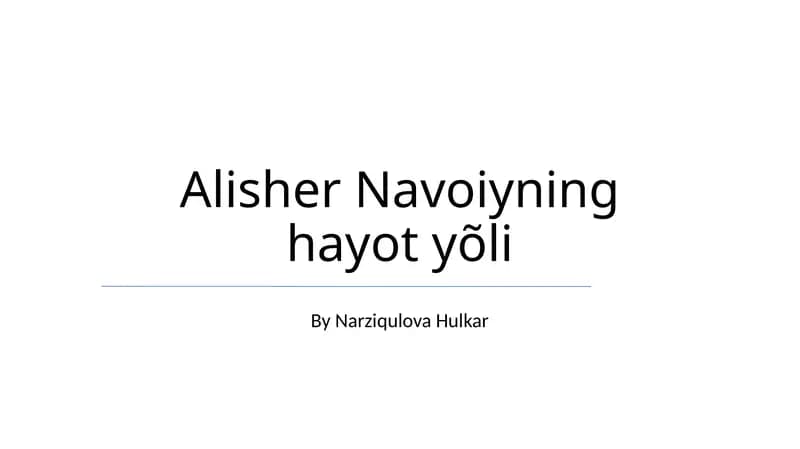 Navoiyning "Xamsa"si