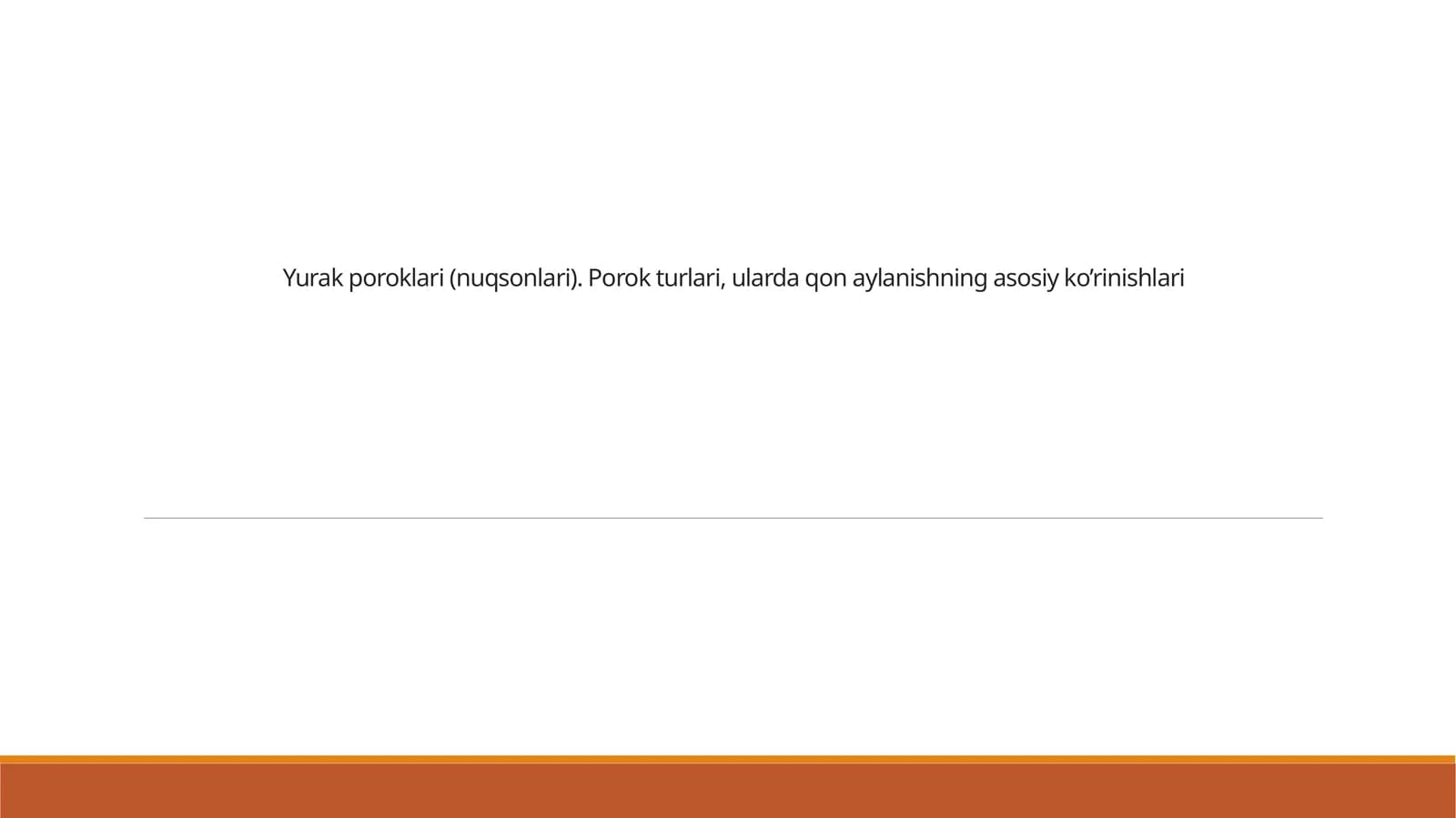 Yurak poroklari(nuqsonlari)