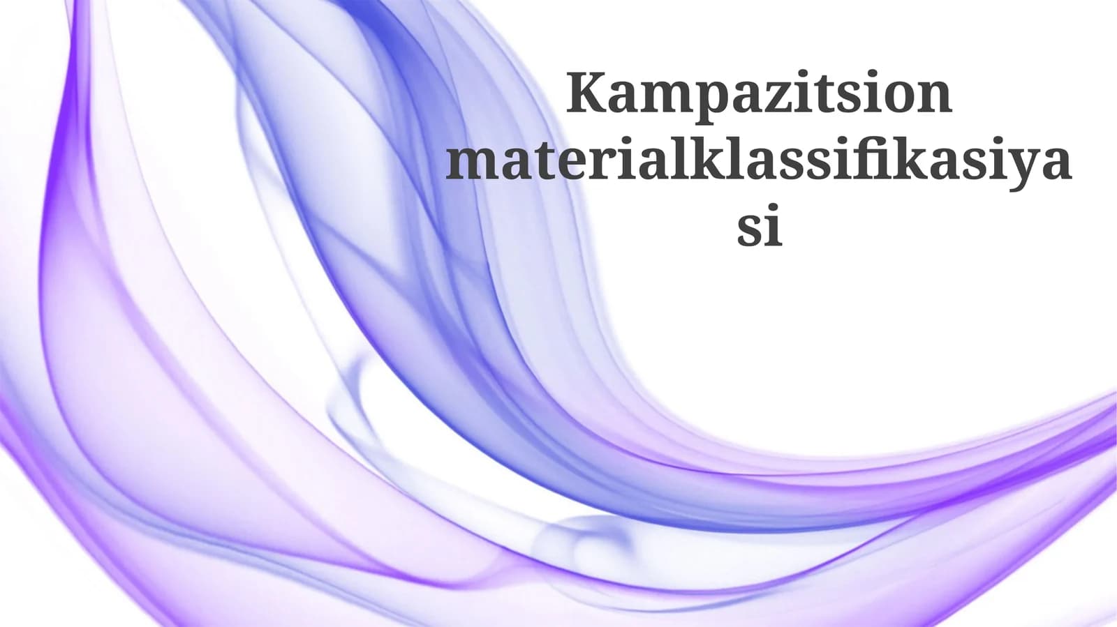 Kompozit materiallar klassifikasiyasi