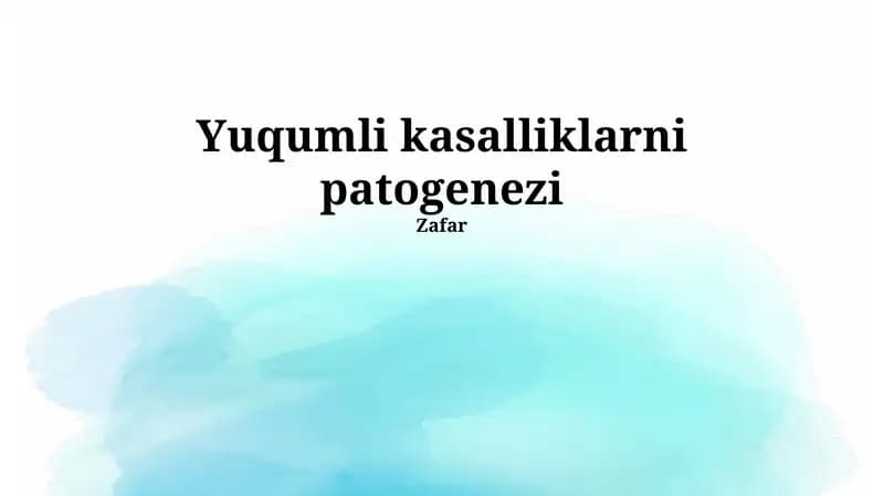 Qo'ziqorin infektsiyalar patogenezi
