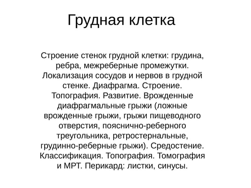 Грудная клетка