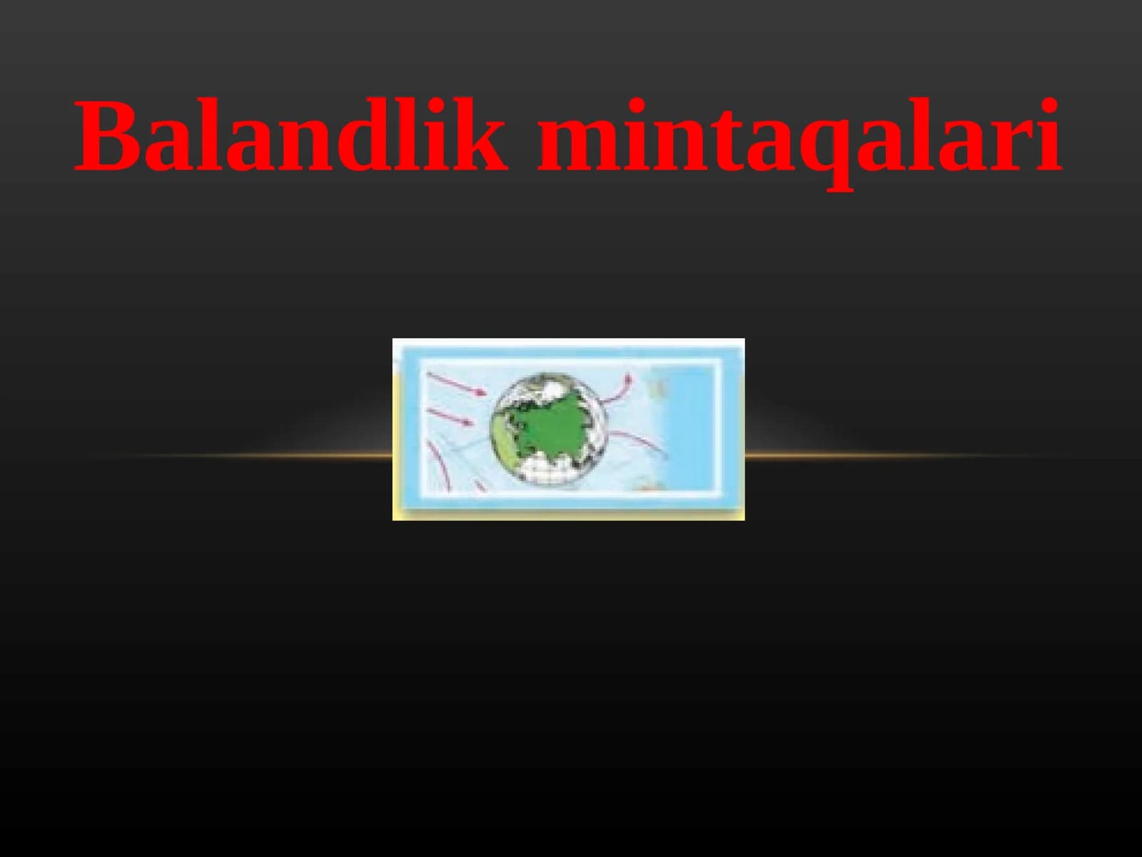 Balandlik mintaqalari