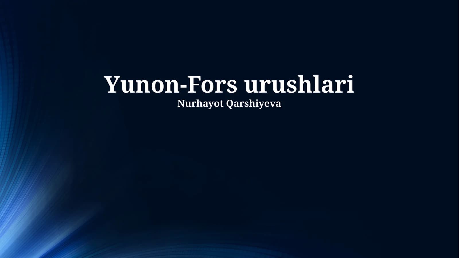 Yunon-Fors urushlari