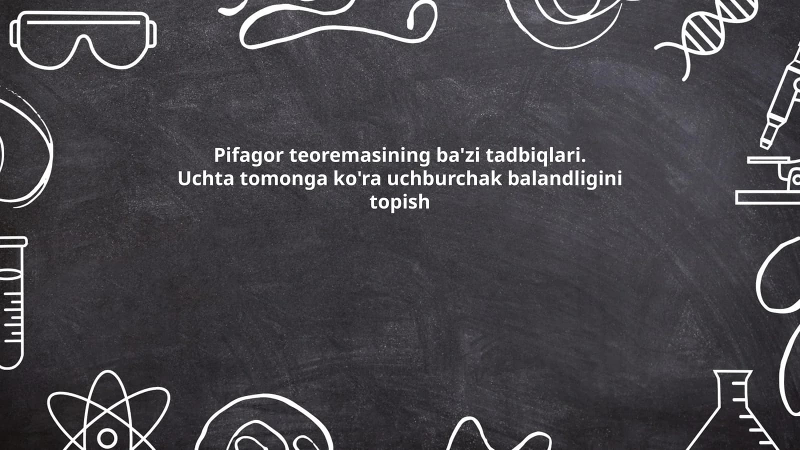 Uchburchakni teng uchburchakka bo'lish