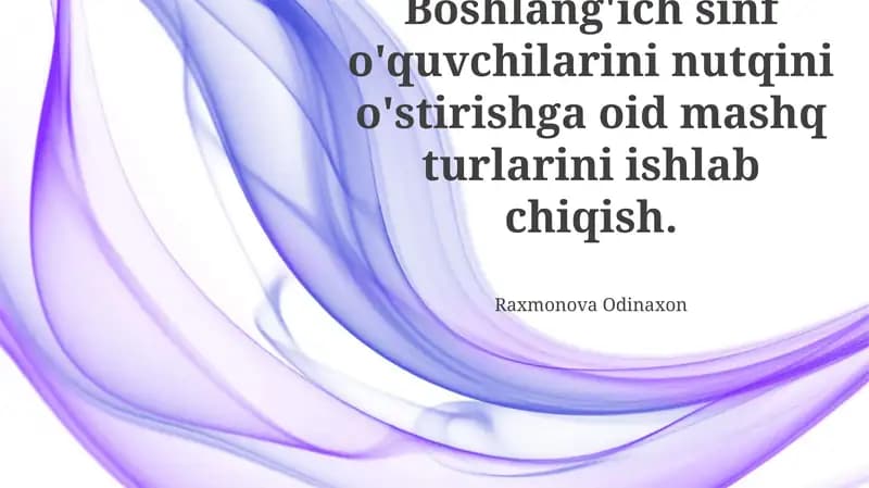 Nutq Mashqlari