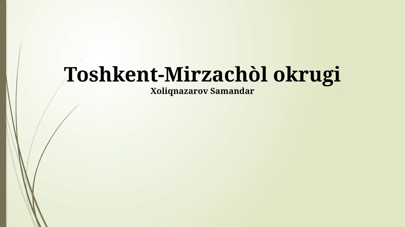 Toshkent-Mirzachòl okrugi