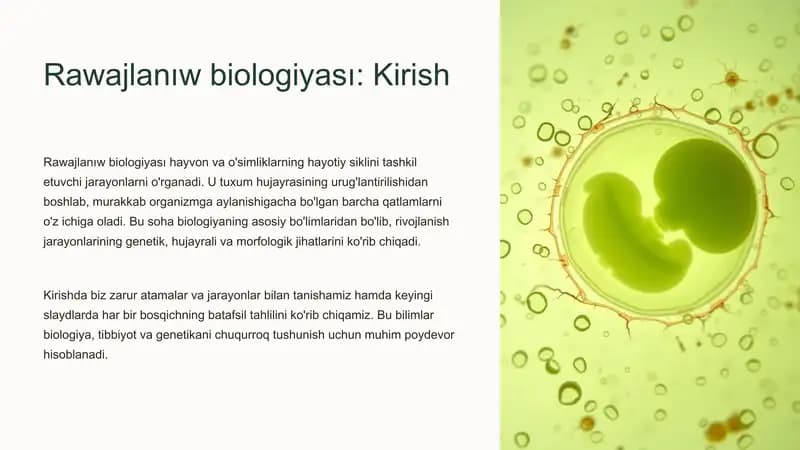 Rawajlaniw biologiyasi