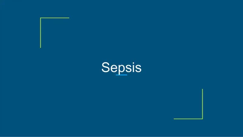 Sepsis in english