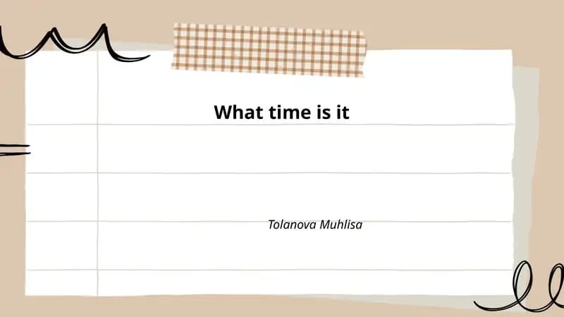 Telling Time