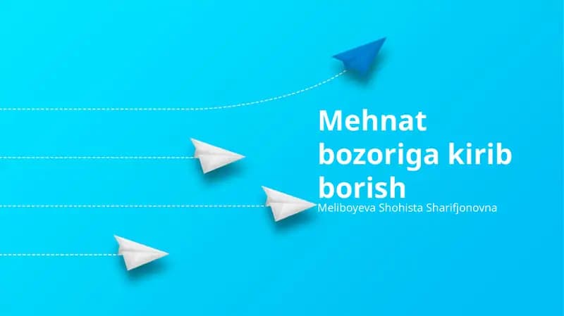 Mehnat bozoriga kirib borish