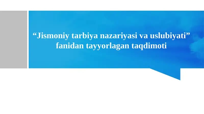 Egiluvchanlik va uni tarbiyalashning uslubiy asoslari