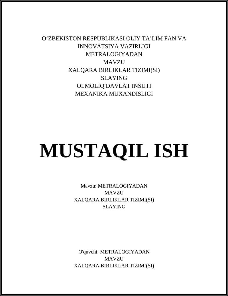 METRALOGIYADAN