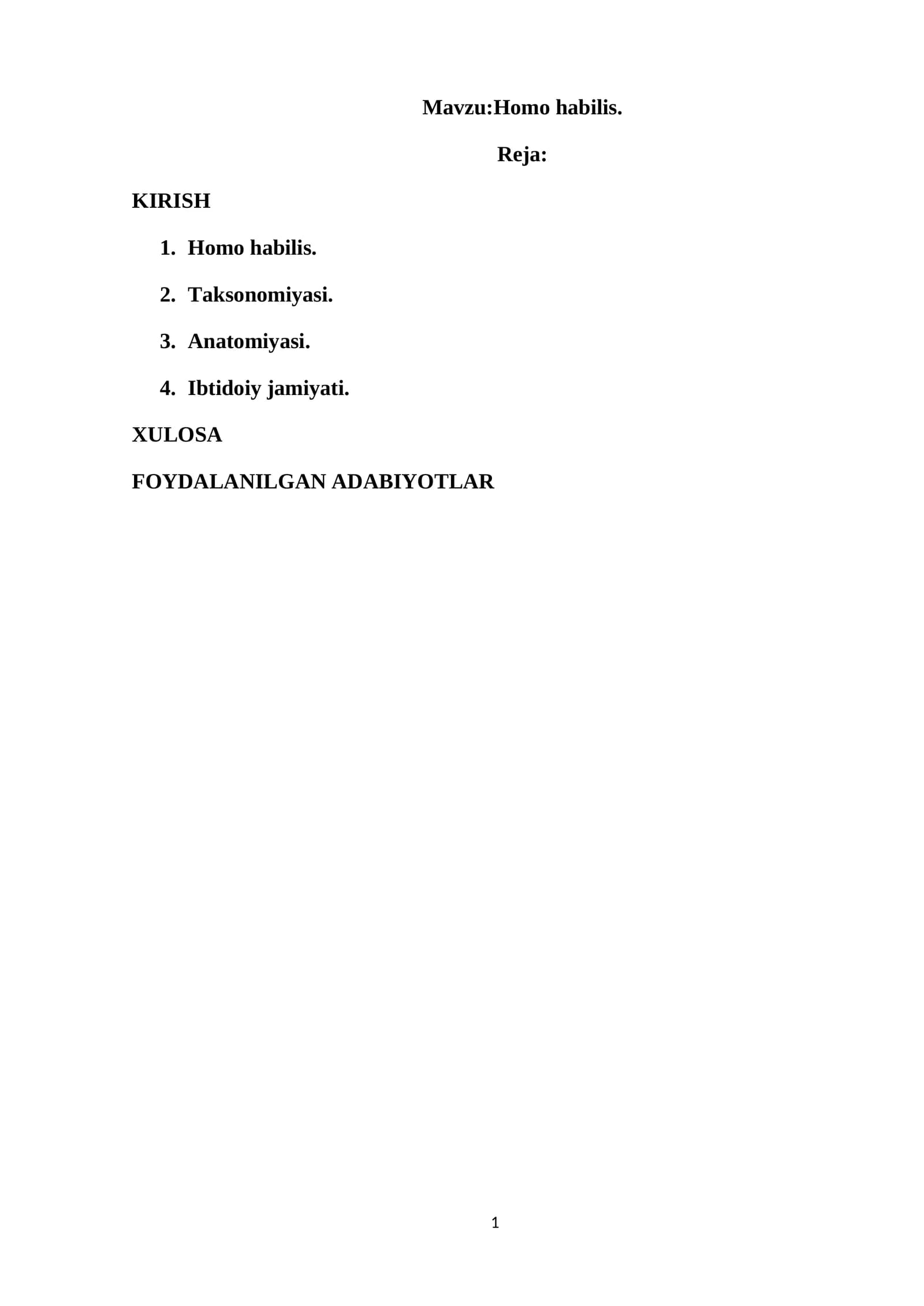Homo habilis