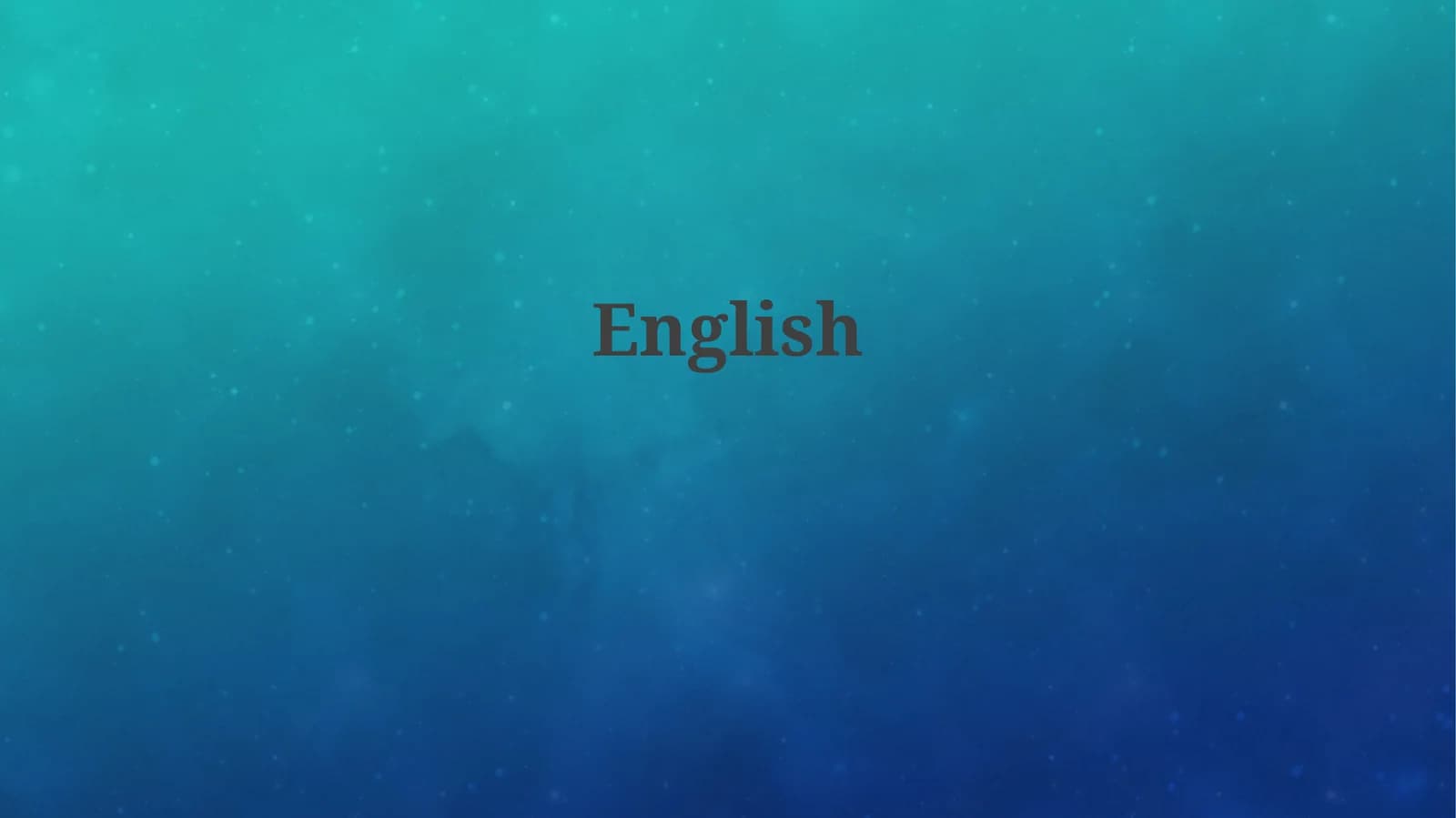 The Global Reach of English