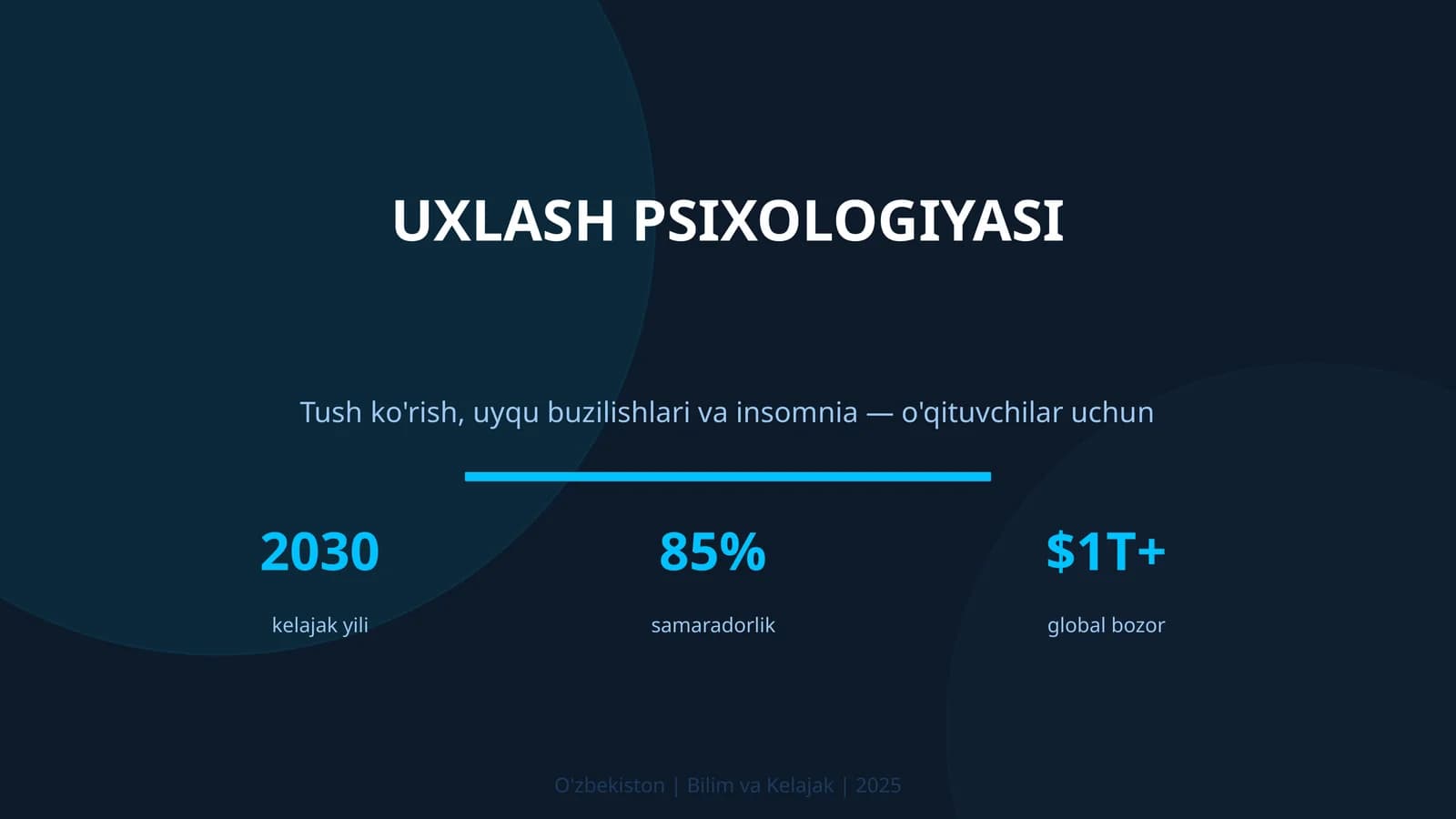 UXLASH PSIXOLOGIYASI