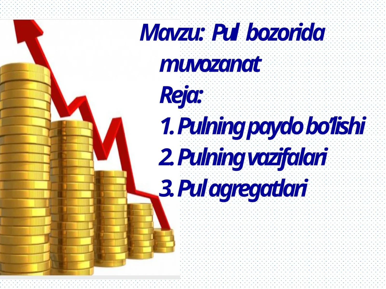 Pul bozorida muvozanat