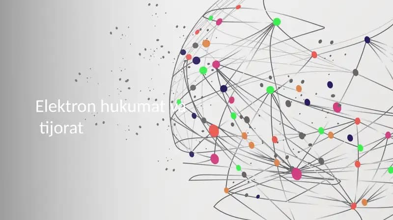 Elektron hukumat va  tijorat