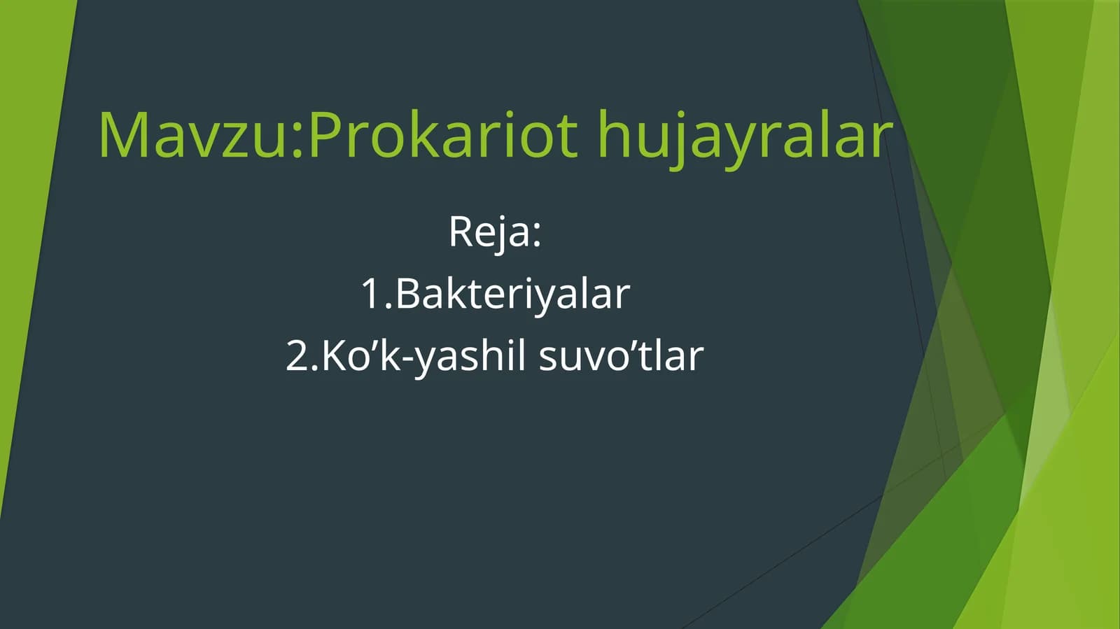 Prokariothujayralar