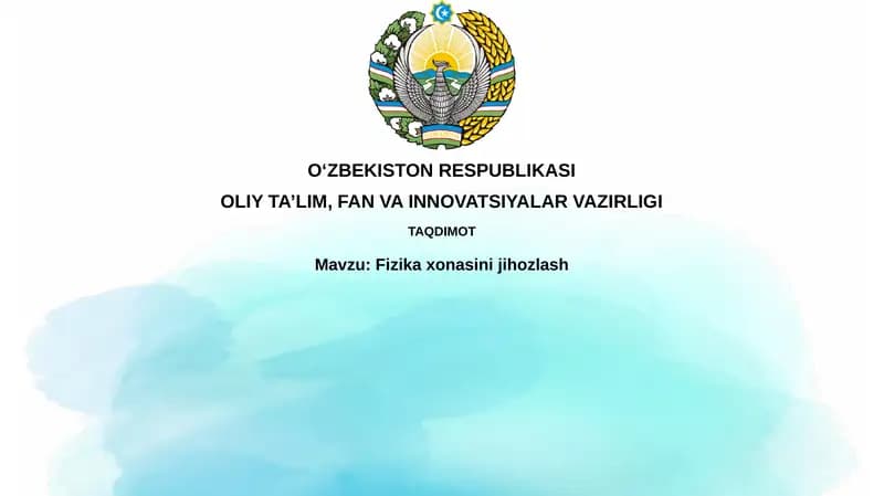 Fizikaxonasinijihozlash