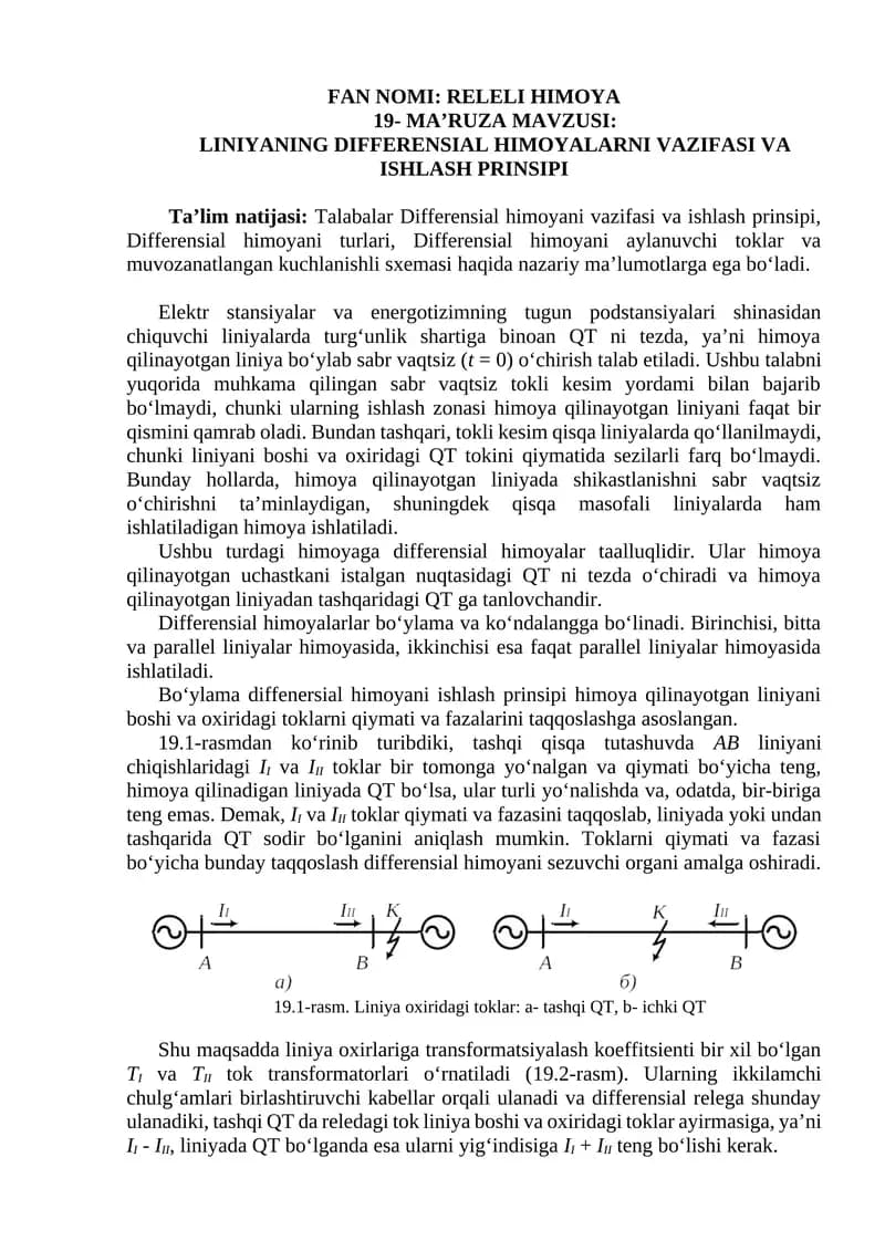 Differensial himoyalar