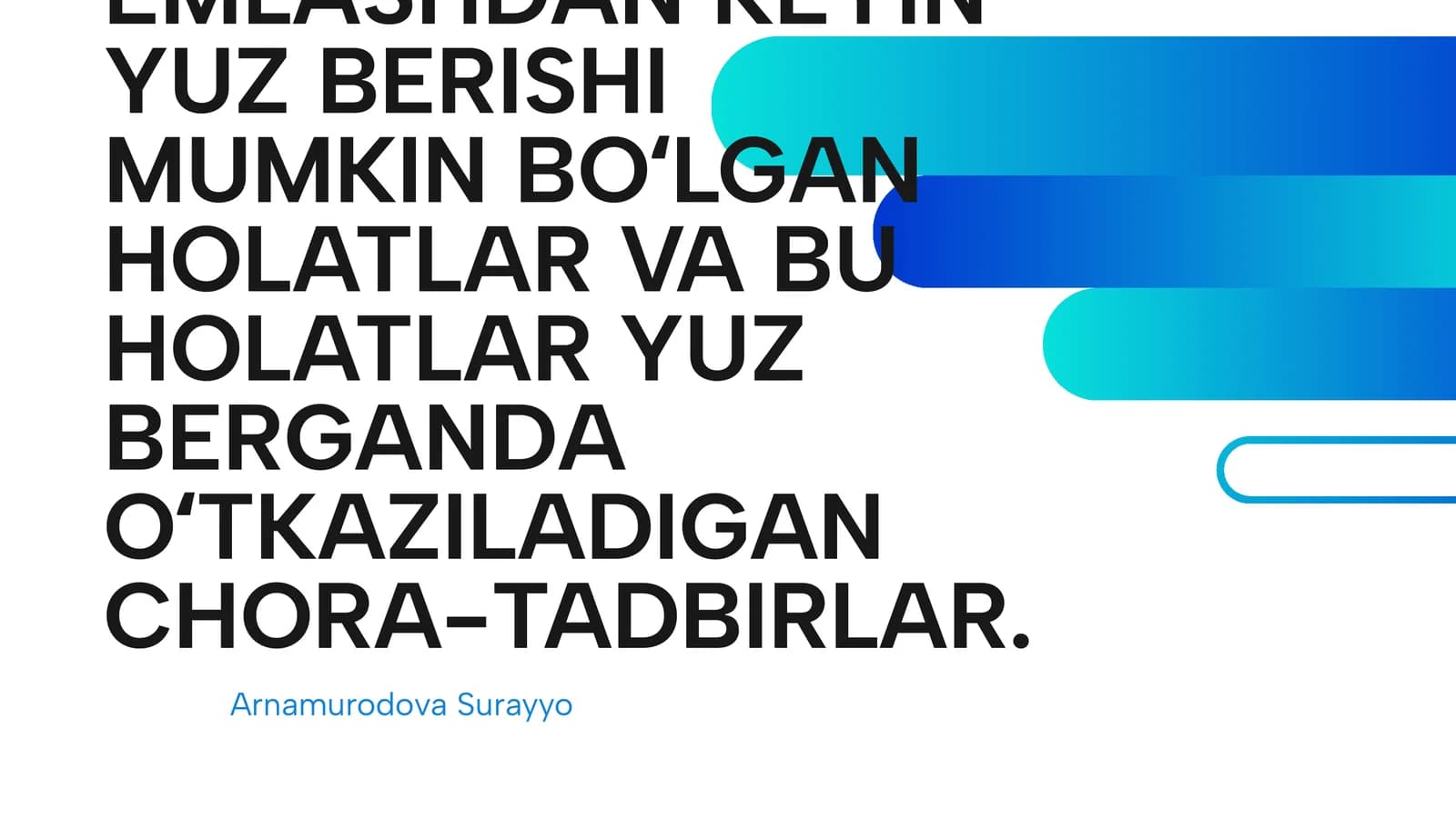 Tezkor va samarali tibbiy chora-tadbirlarni qo'llash protokollari
