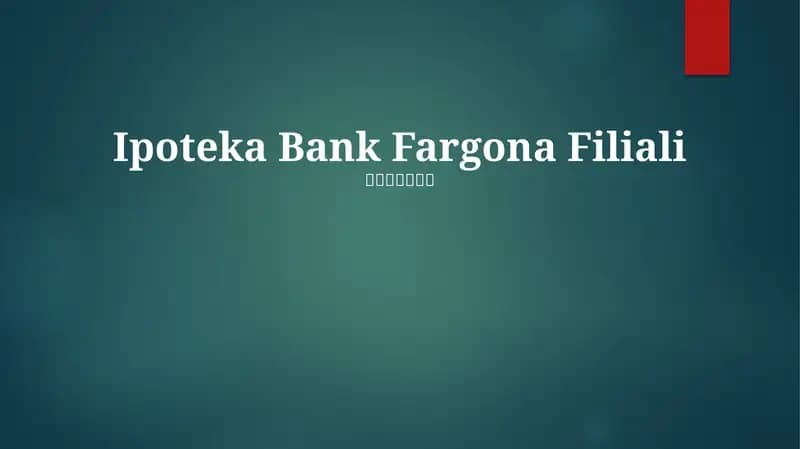 Ipoteka Bank Fargona Filiali