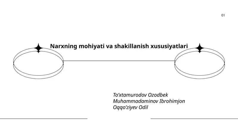 Narxning mohiyati va shakillanish xususiyatlari