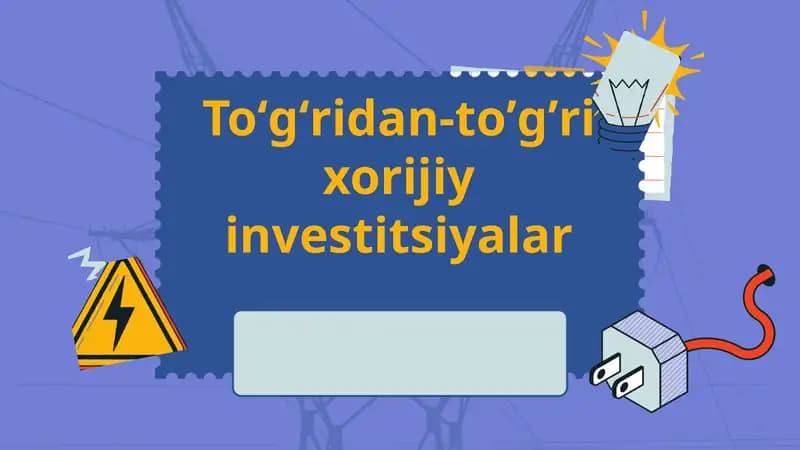 Xorijiy Investitsiyalar