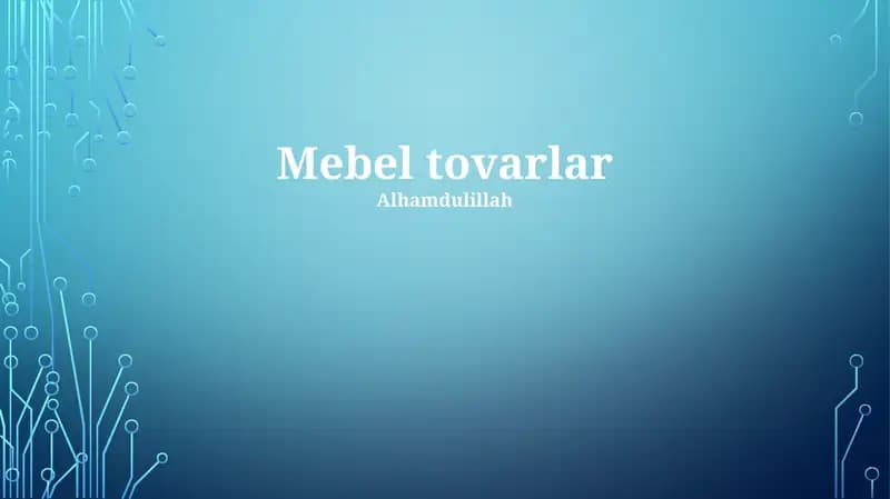 Mebel tovarlar