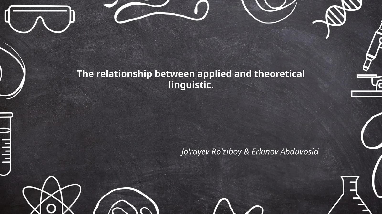 The Relationship Between Applied and Theoretical Linguistic