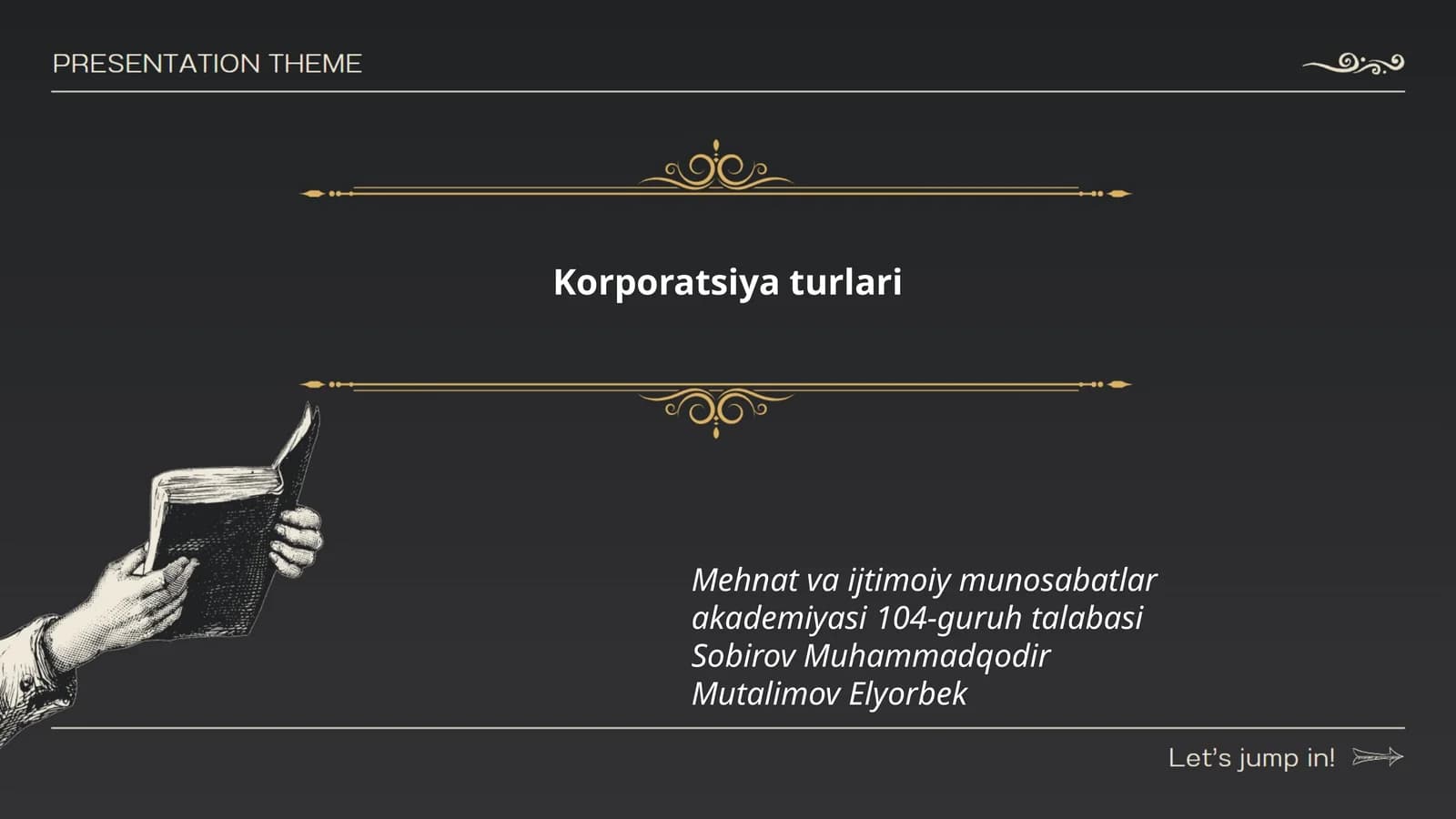Korporatsiya turlari