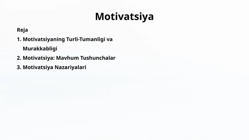 Motivatsiya