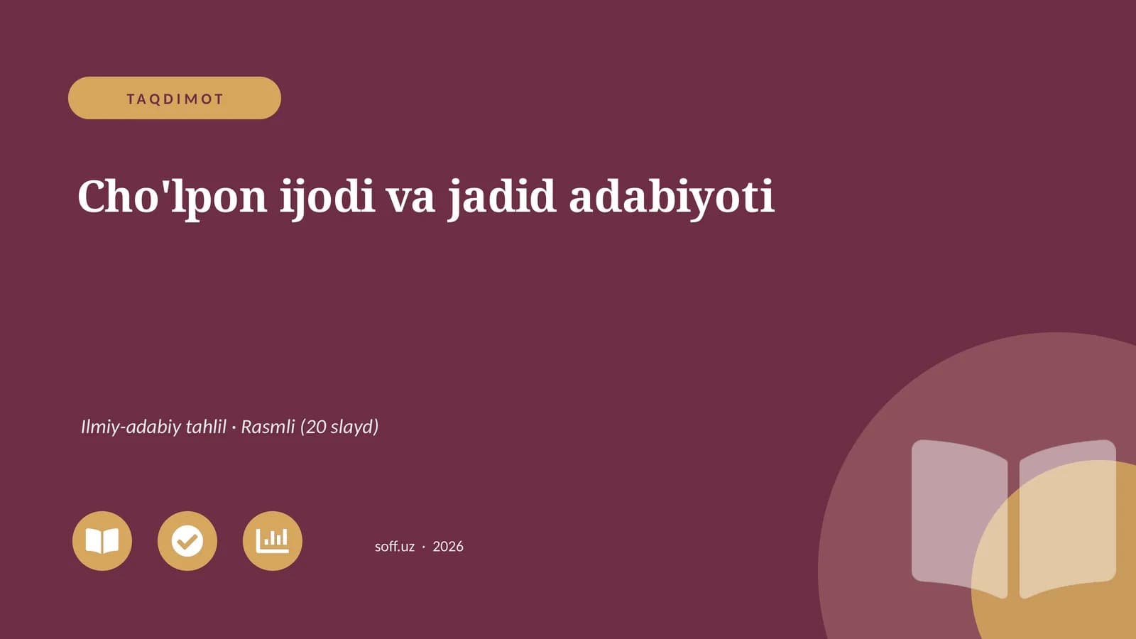 Cho'lpon ijodi va jadid adabiyoti