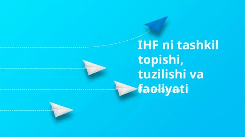 IHF ning shakllanishi