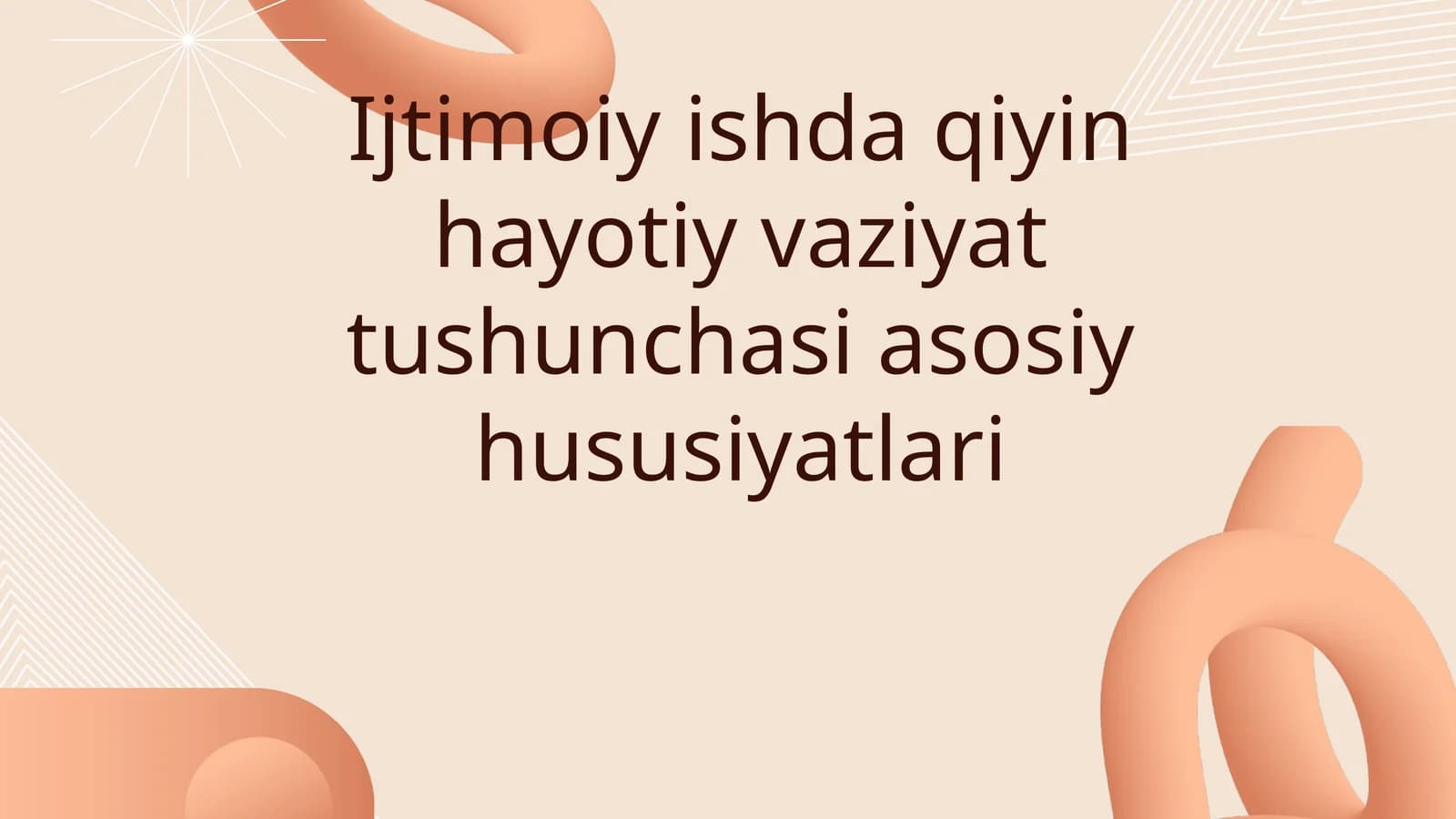 Hayotiy vaziyat tushunchasi