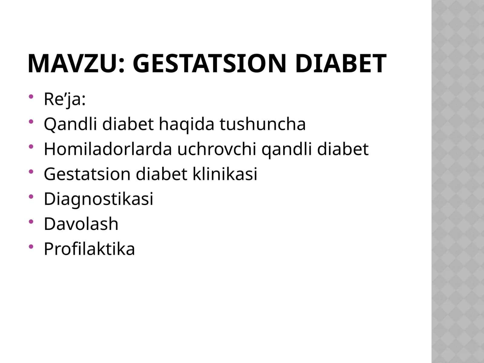 Gestatsion diabet