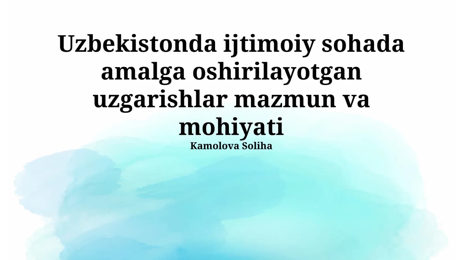 Zamonaviy ijtimoiy munosabatlar