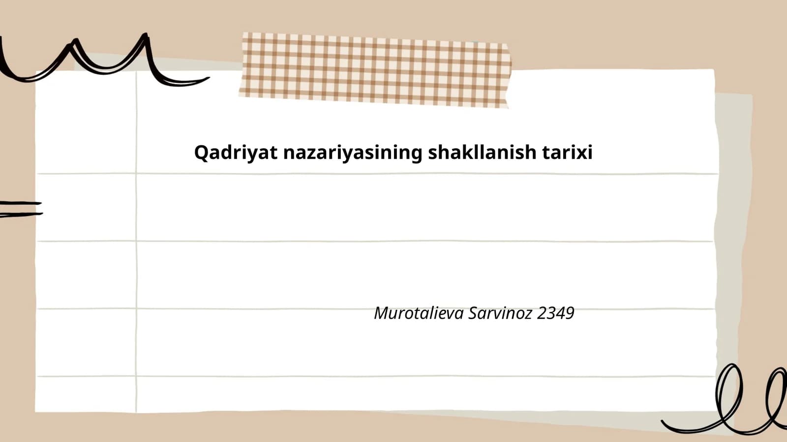 Qadriyat nazariyasining shakllanish tarixi