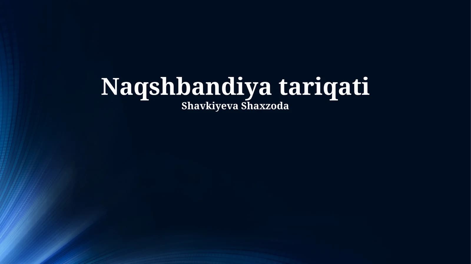 Naqshbandiya tariqati
