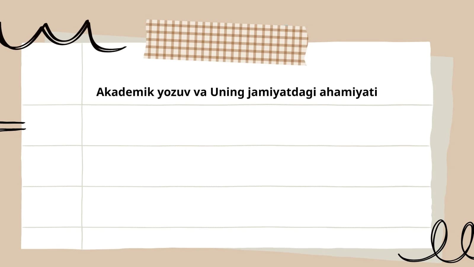 Akademik yozuv va Uning jamiyatdagi ahamiyati