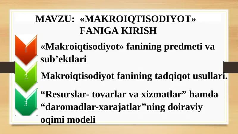 MАKRОIQTISОDIYOT